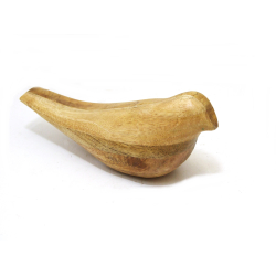 Ptak z drewna mango Dekoracja 22cm